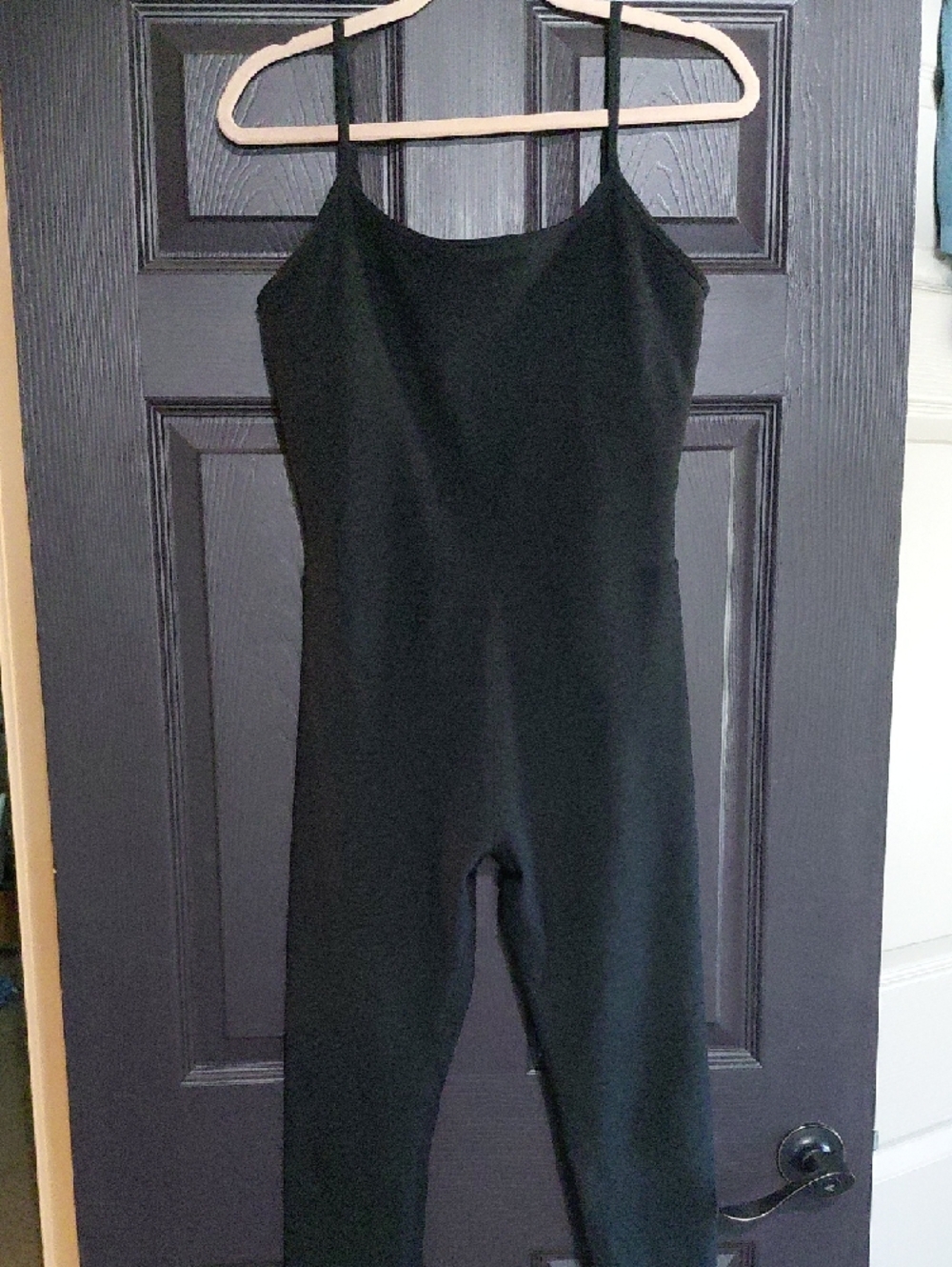 Beyond Yoga Black Spaghetti-Strap Jumpsuit Romper - Picture 4 of 4